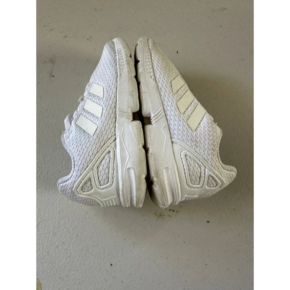 Adidas Toddler ZX Flux White Mesh Torsion Training Walker Sneakers Shoes 6K